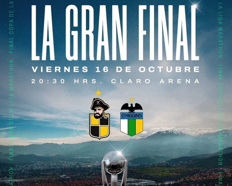 La gran final entre Coquimbo Unido y O’Higgins se jugará el 16 de octubre en vivo por TNT Sports en HBO Max