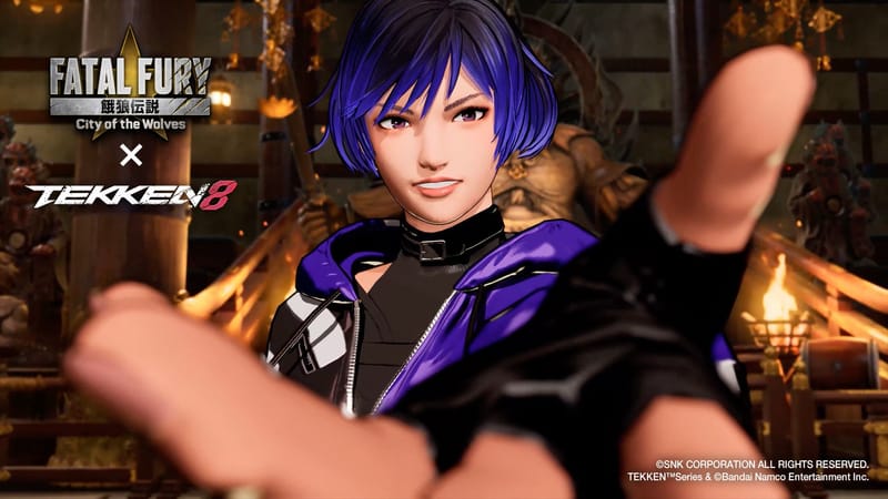 ¡Desde Tekken, Reina, mejor conocida como el Rayo Púrpura, llega a Fatal Fury: City of the Wolves!