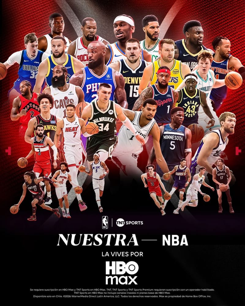El TIP-OFF de la NBA se vive en HBO Max