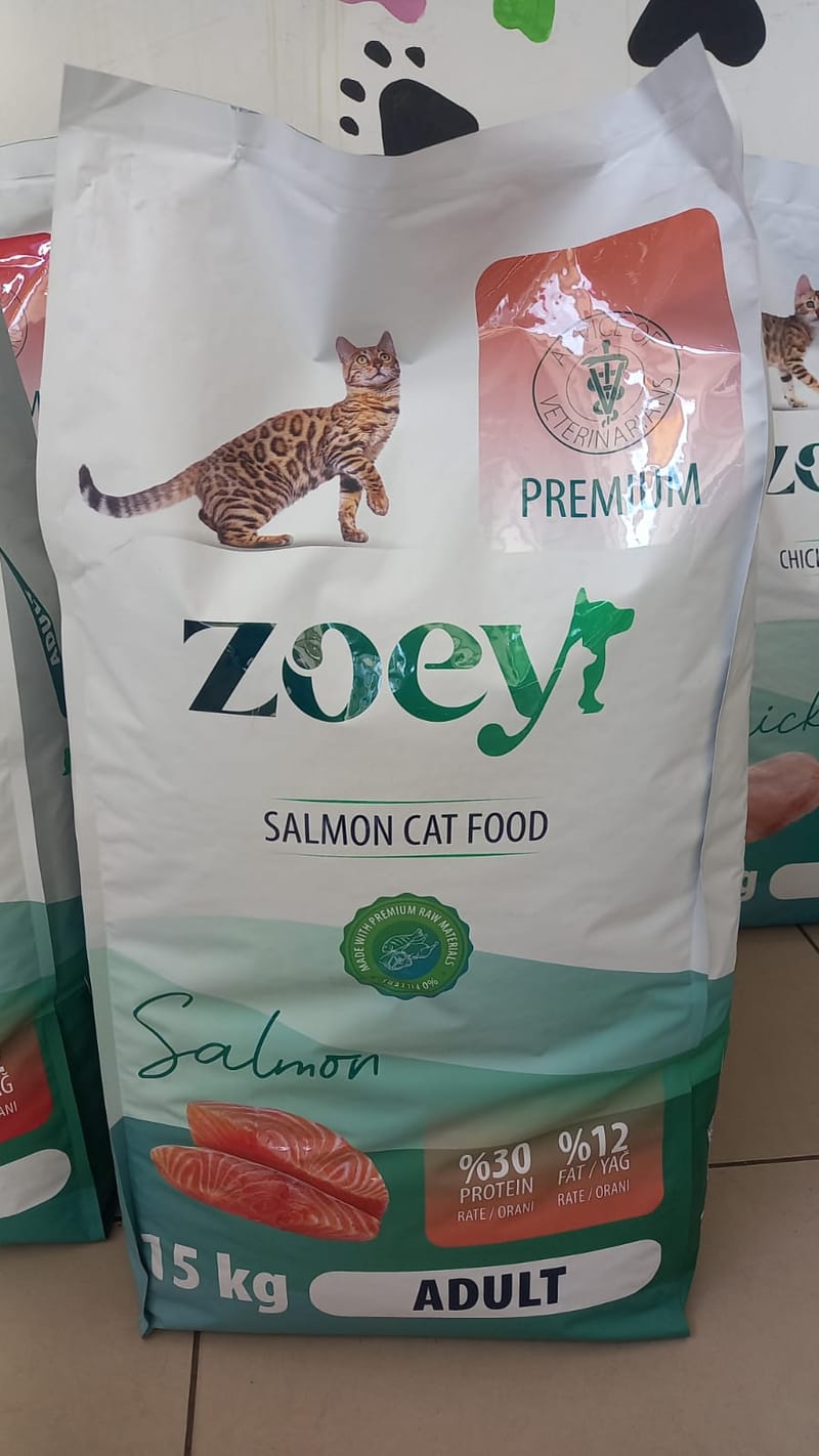 zoey somonlu kedi maması 15 kg