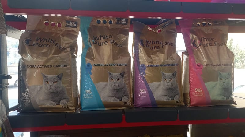 WHİTE PURE PAWS 10 KEDİ KUM ÇEŞİTLERİ