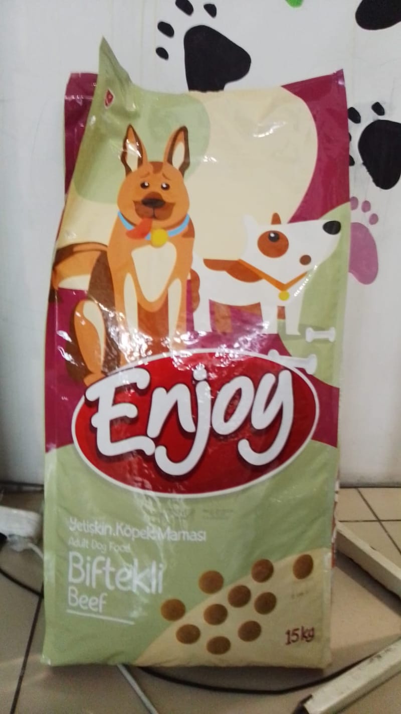 ENJOY BİFTEKLİ YETİŞKİN KÖPEK MAMASI 15 KG