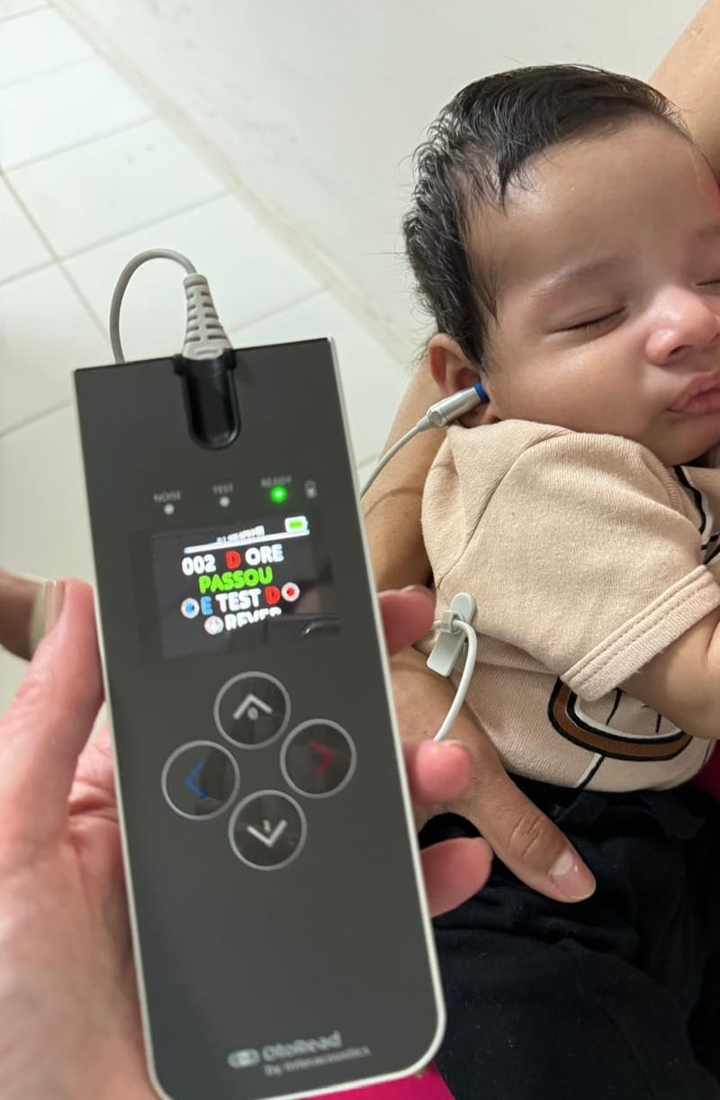 Emissões Otoacústicas – Teste da Orelhinha para Detectar a Audição do Bebê