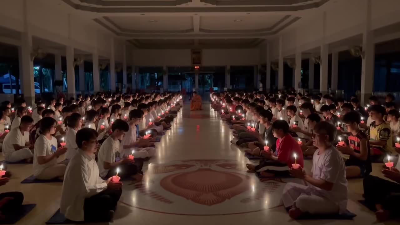 กิจกรรมจุดเทียนโรงเรียนพันท้ายนรสิงห์ โดยพระอาจารย์มหาณรินทร์ศักดิ์ thumbnail