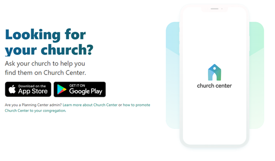 I WOULD LIKE TO GIVE VIA THE CHURCH CENTER APP