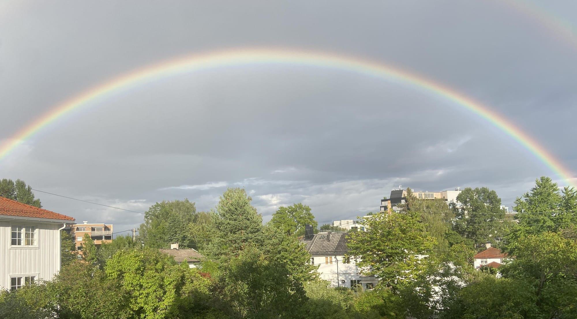 Regnbuen over Abbediengen