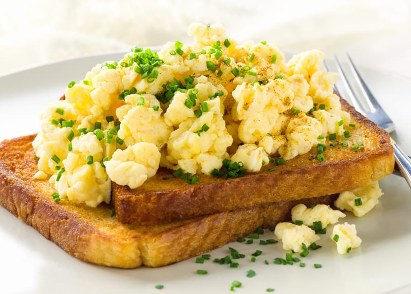 Scrambled Eggs on Toast