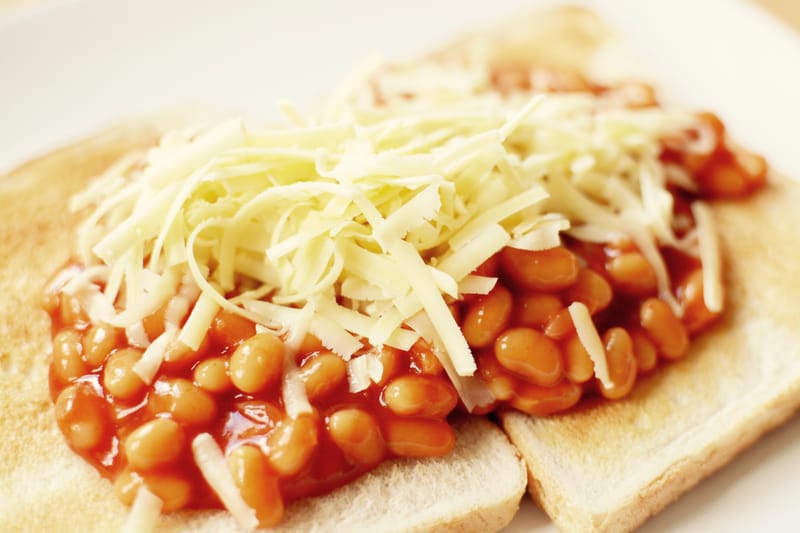 Beans and Cheese on Toast