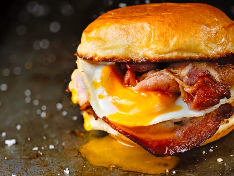 Breakfast sandwich or bagel