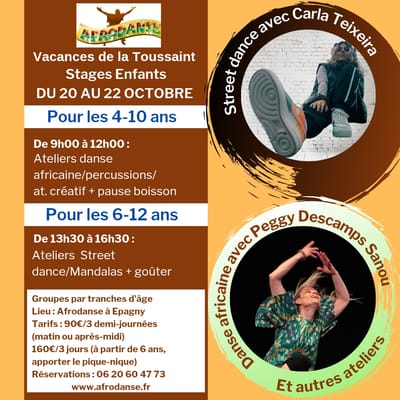 Stages enfants vacances de Toussaint