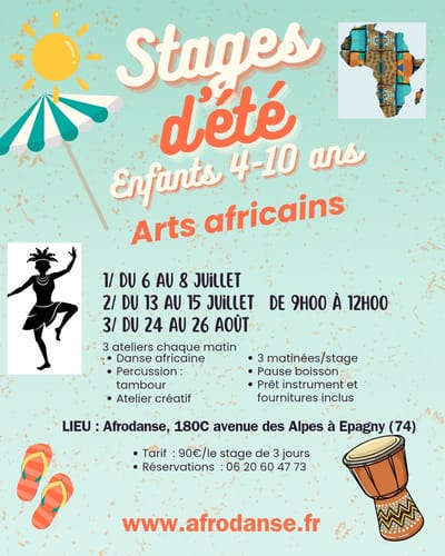 Stages d'été enfants enfants 4-10 ans
