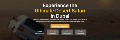 Evening Desert Safari with Private Car: Luxury and Adventure in the Arabian Desert