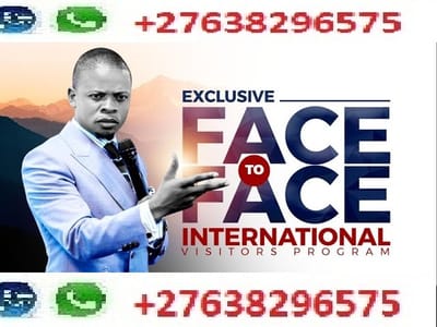 Face to Face IVP registration Bushiri Ministries contact+27638296575