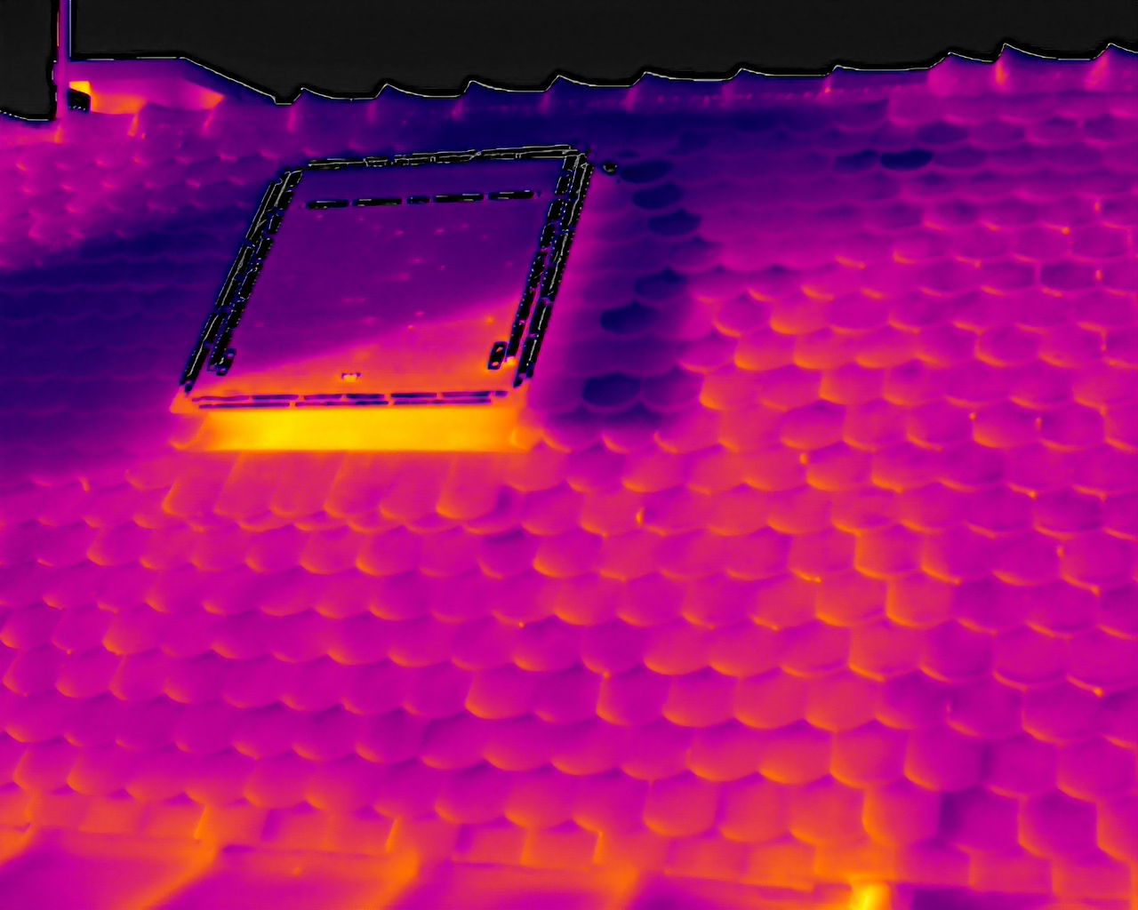 Thermographie sur toiture