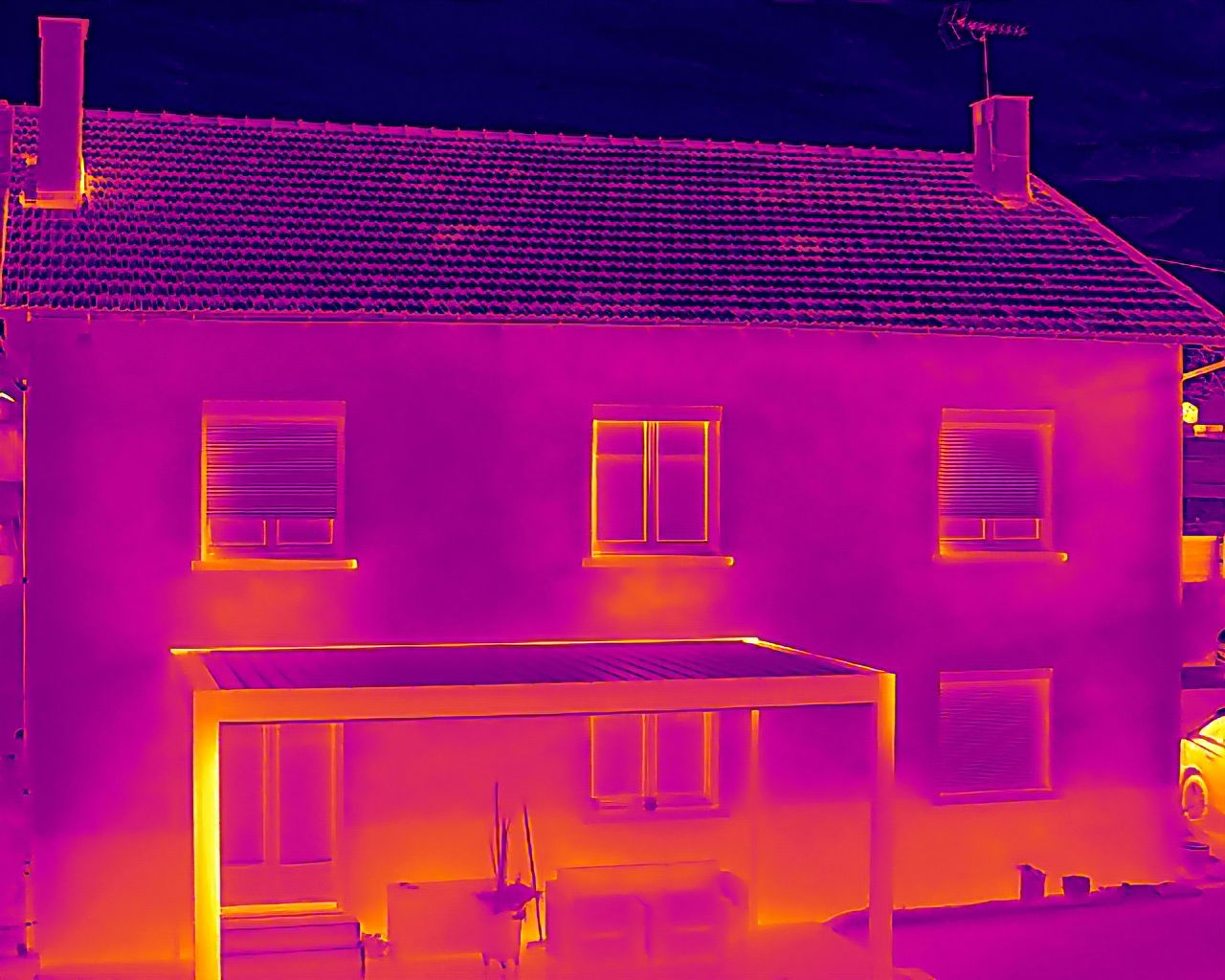Thermographie sur maison résidentielle