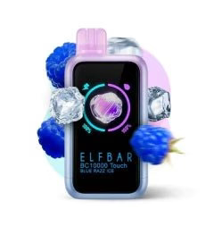 ELFBAR BC 10K TOUCH-BLUE RAZZ ICE- VAPE DESCARTABLE 5%