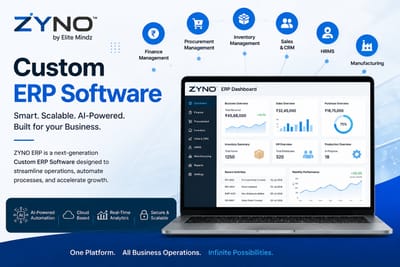 Custom ERP Software: The Future of Business Management with ZYNO ERP by Elite Mindz