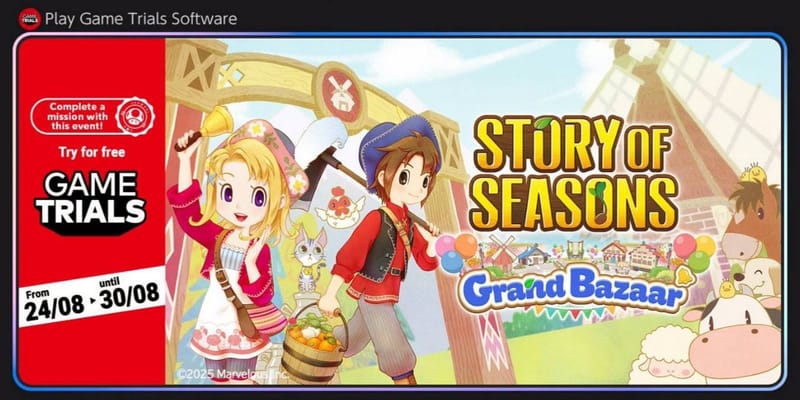 Story Of Seasons Grand Bazaar จะเปิดให้ลองเล่นฟรี