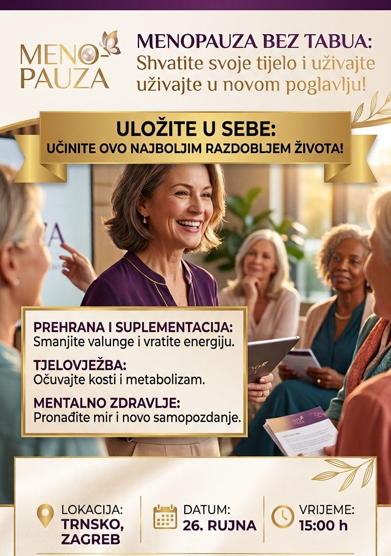 Menopauza: Vrijeme je da strah zamijenite znanjem, ponovnom energijom i ravnotežom!