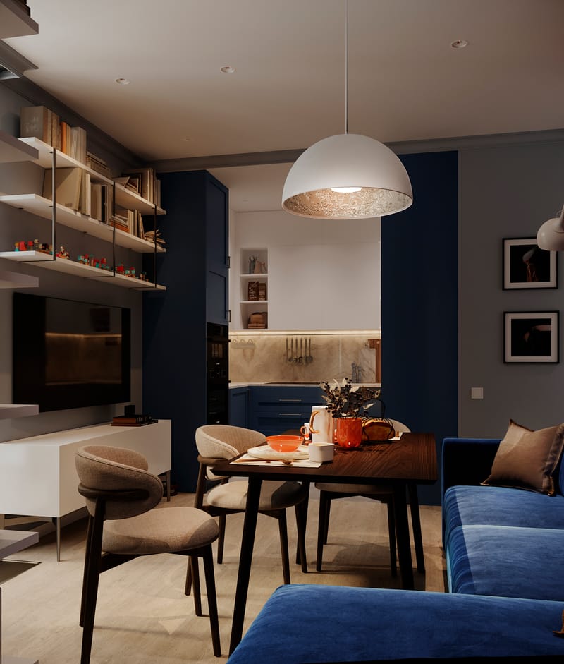 Малогабаритная двушка в окружении соснового леса