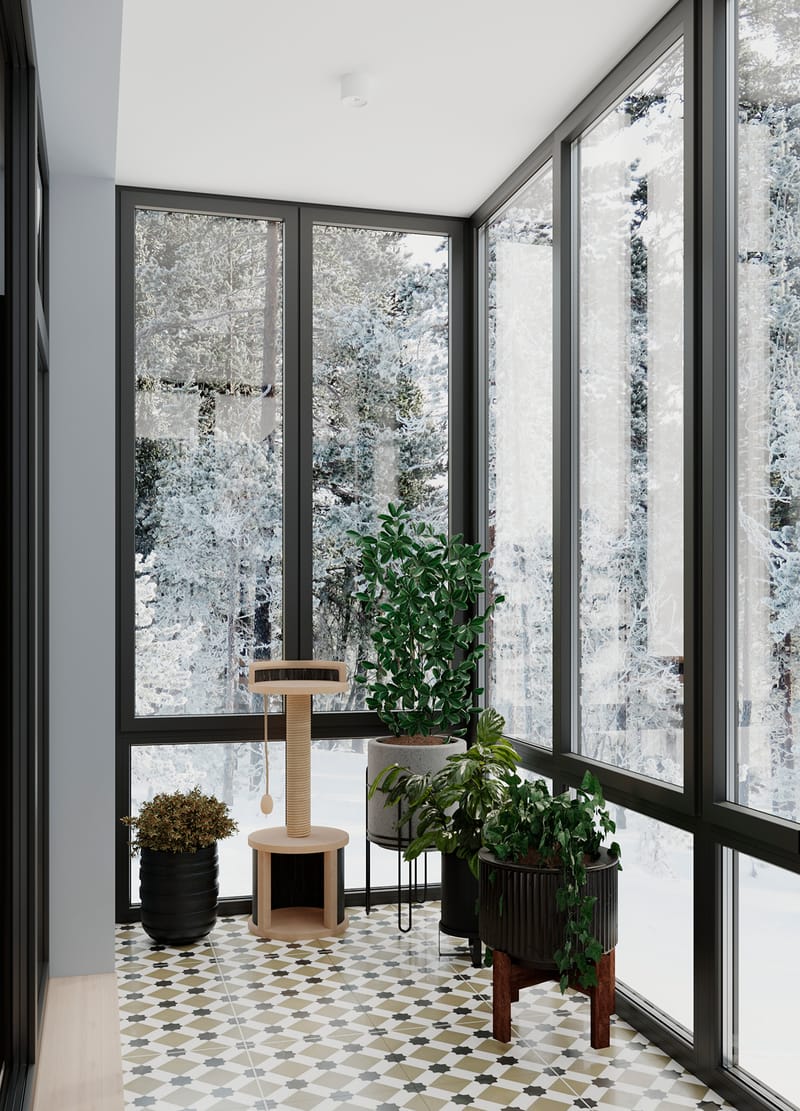 Малогабаритная двушка в окружении соснового леса