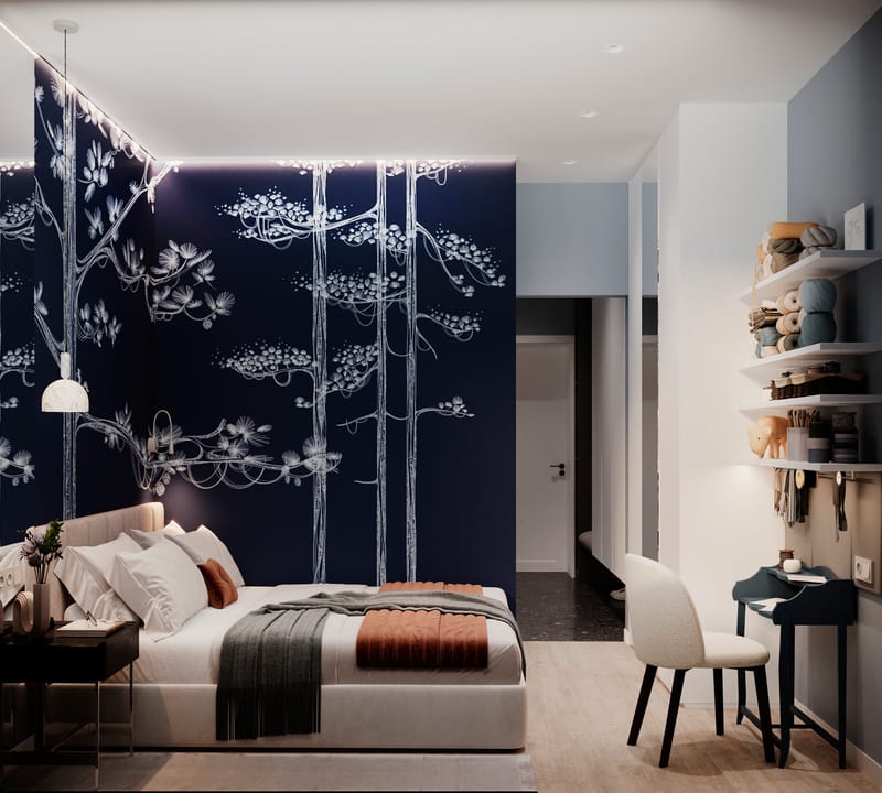 Малогабаритная двушка в окружении соснового леса