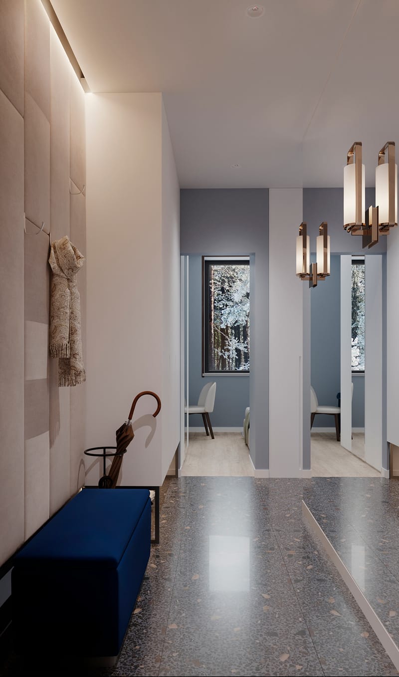 Малогабаритная двушка в окружении соснового леса