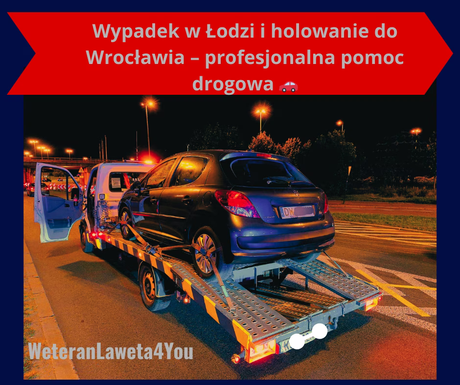 Historia z trasy: wypadek w Łodzi i holowanie do Wrocławia 🚗