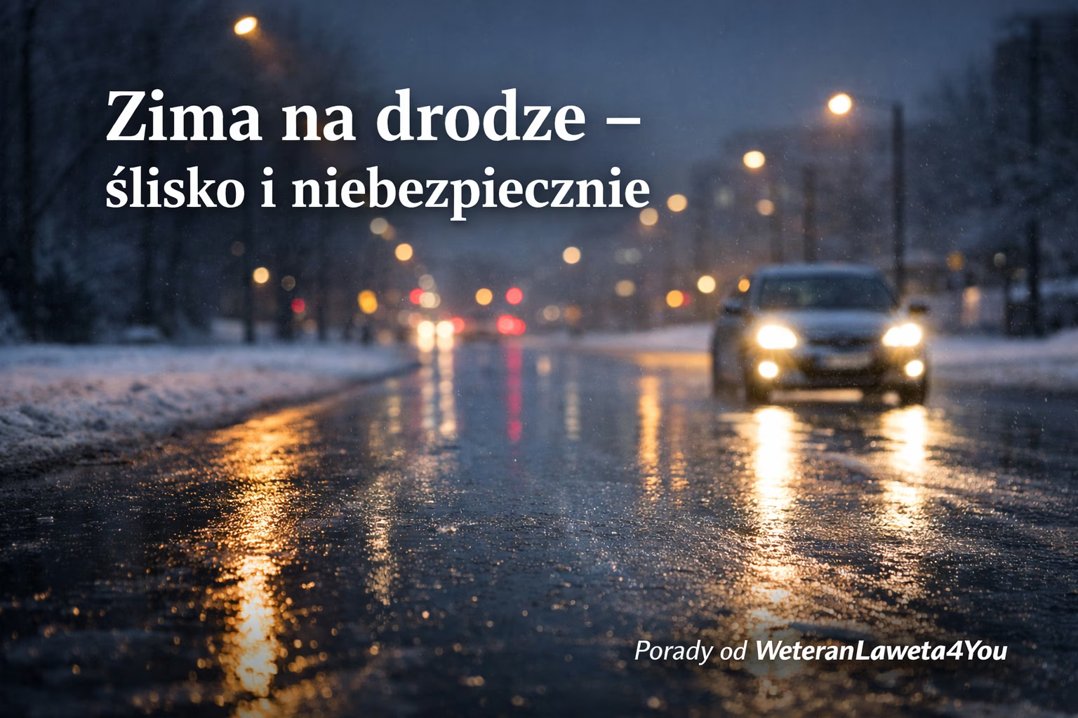 Bezpieczeństwo zimą na drodze – ślisko, lód i gołoledź