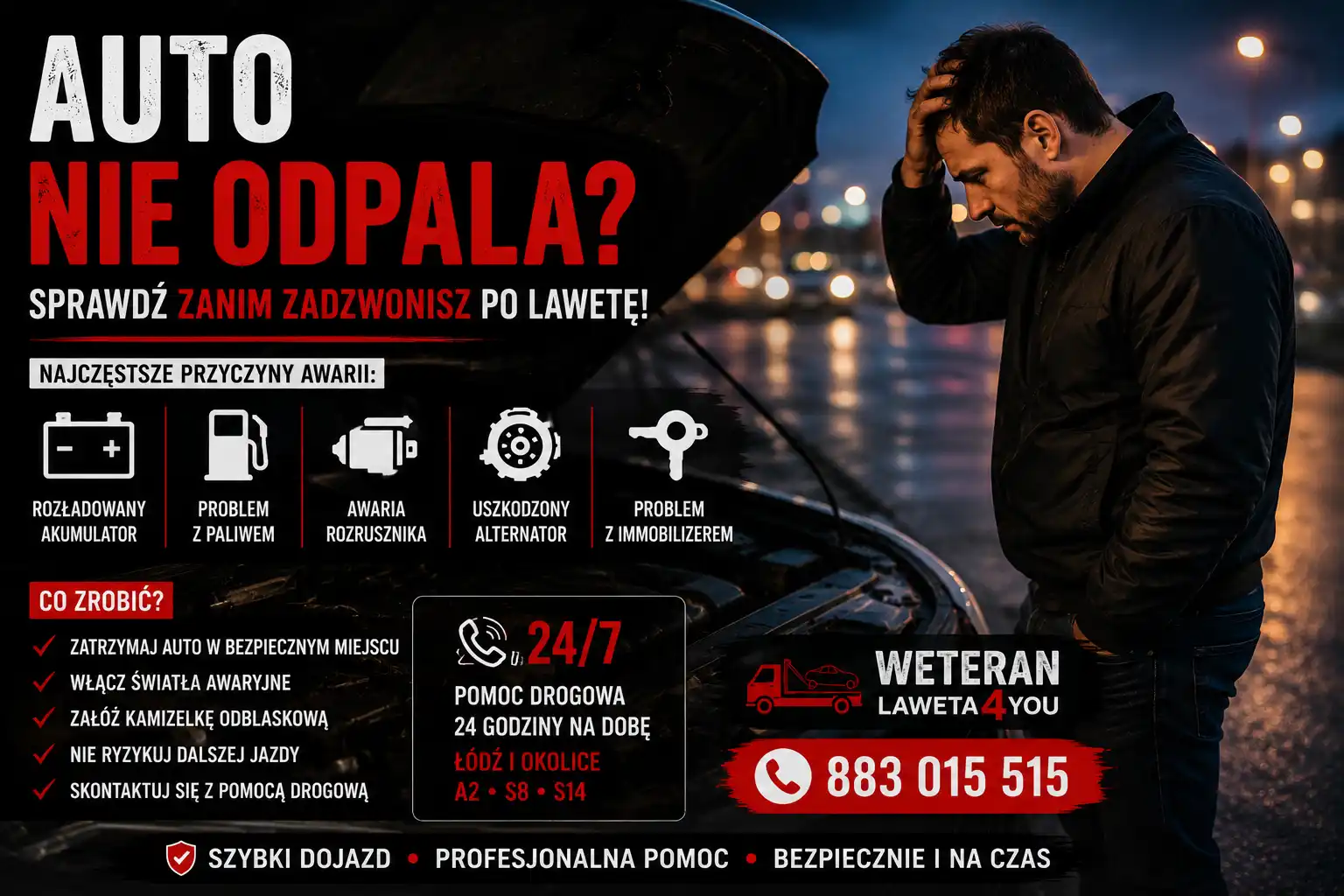 Auto nie odpala? Najczęstsze przyczyny awarii i co zrobić bezpiecznie