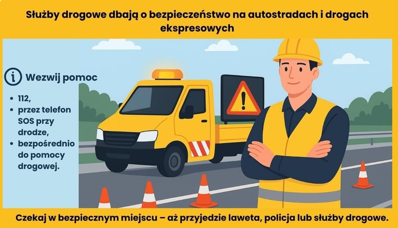 Służby drogowe na drogach szybkiego ruchu – czym są i kiedy mogą nam pomóc?