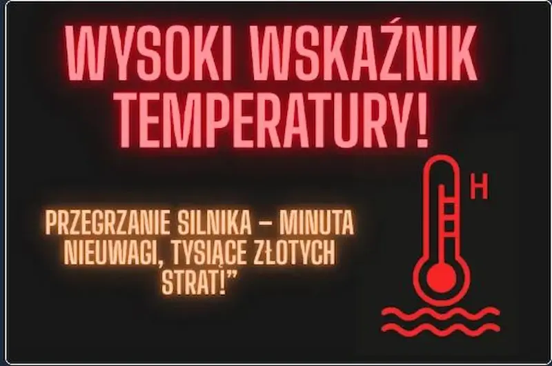 🌡️ Wysoki wskaźnik temperatury silnika – nie lekceważ tego sygnału!