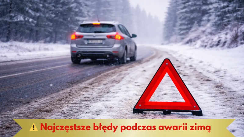 Najczęstsze błędy podczas awarii samochodu zimą – sprawdź, czego unikać