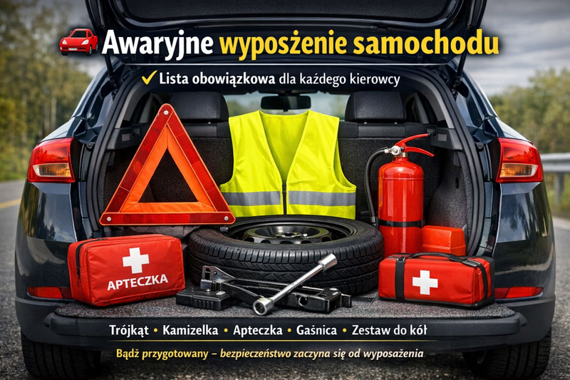 Co powinno znaleźć się w awaryjnym wyposażeniu samochodu – lista obowiązkowa dla każdego kierowcy