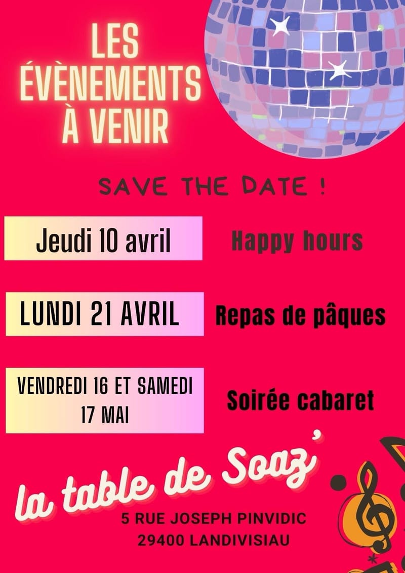 Evènements à venir