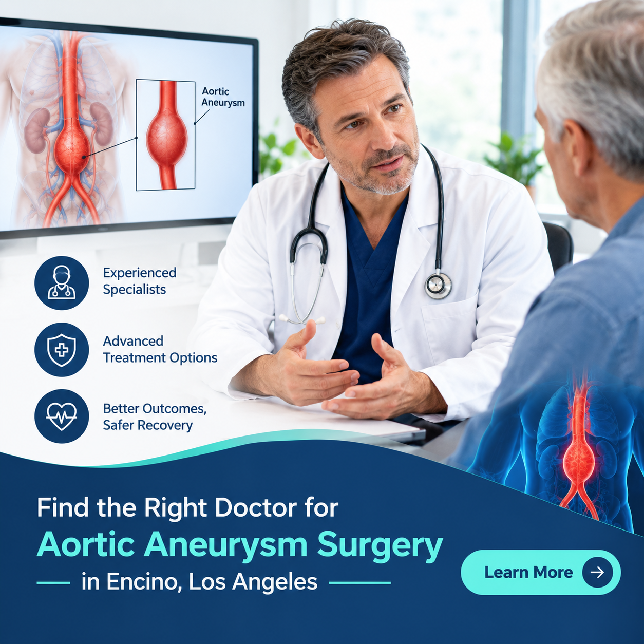 aortic aneurysm surgery in Encino