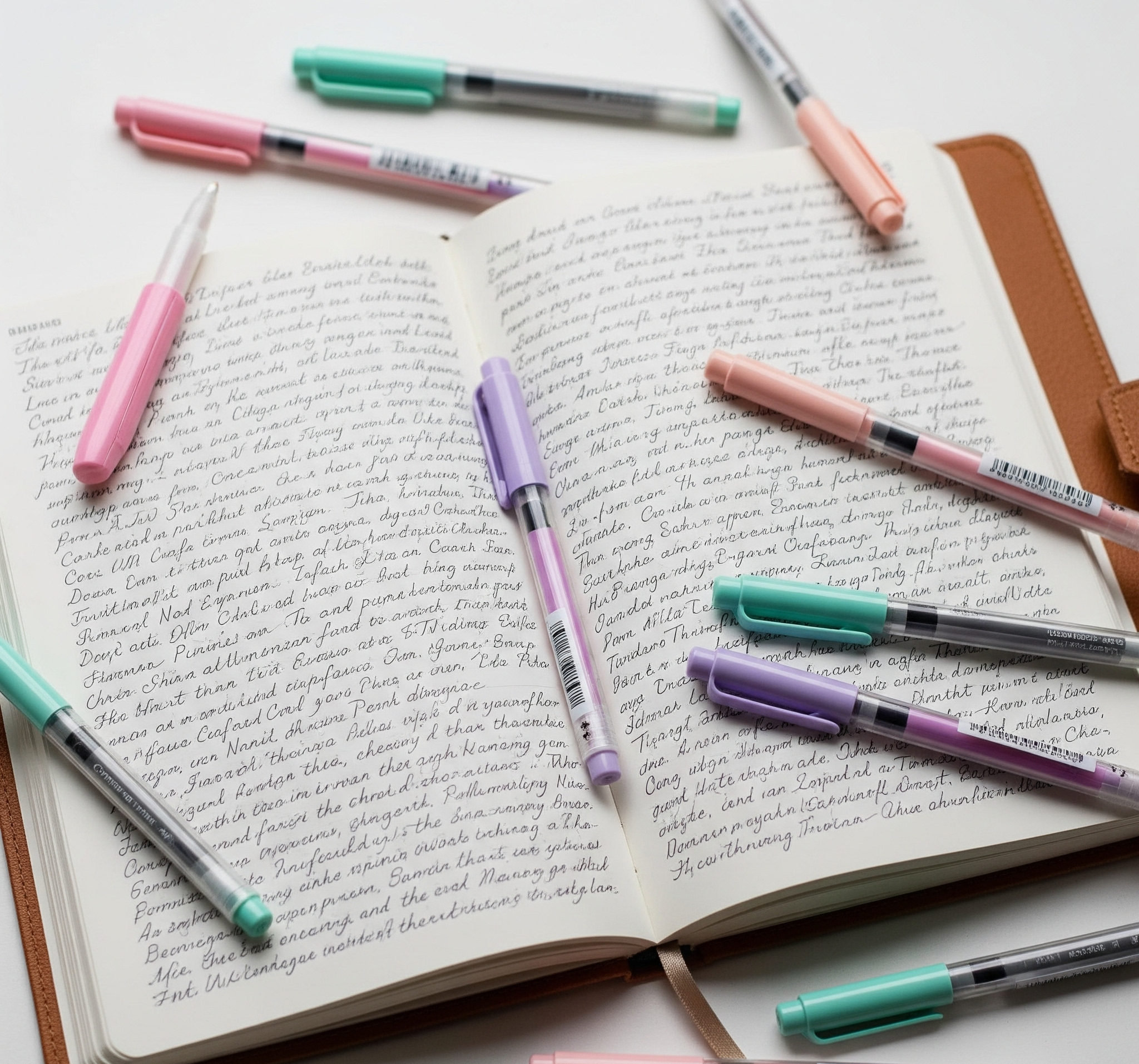 Journal with Pastel Gel Pens