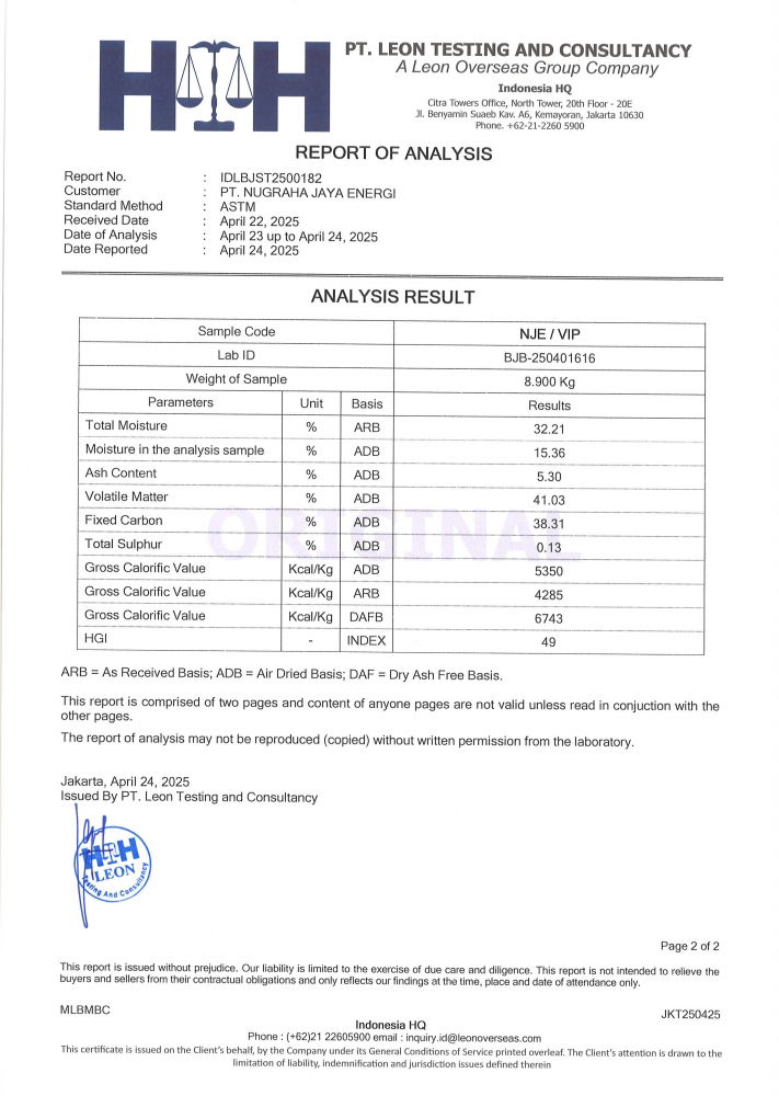 ROA NJE 4300 Gar arb LTC 2025.4.24