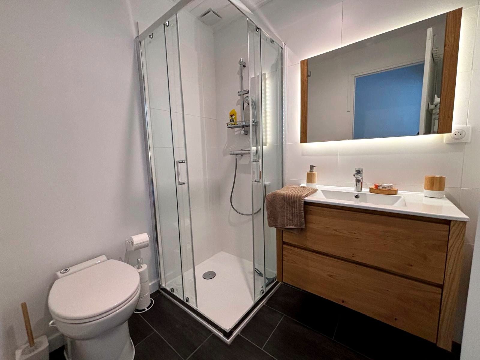 Salle d'eau avec WC