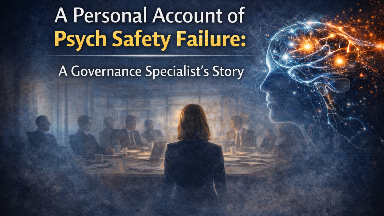 Speaking Up Was the Risk: A Governance Specialist’s Experience of Psychological Safety Failure