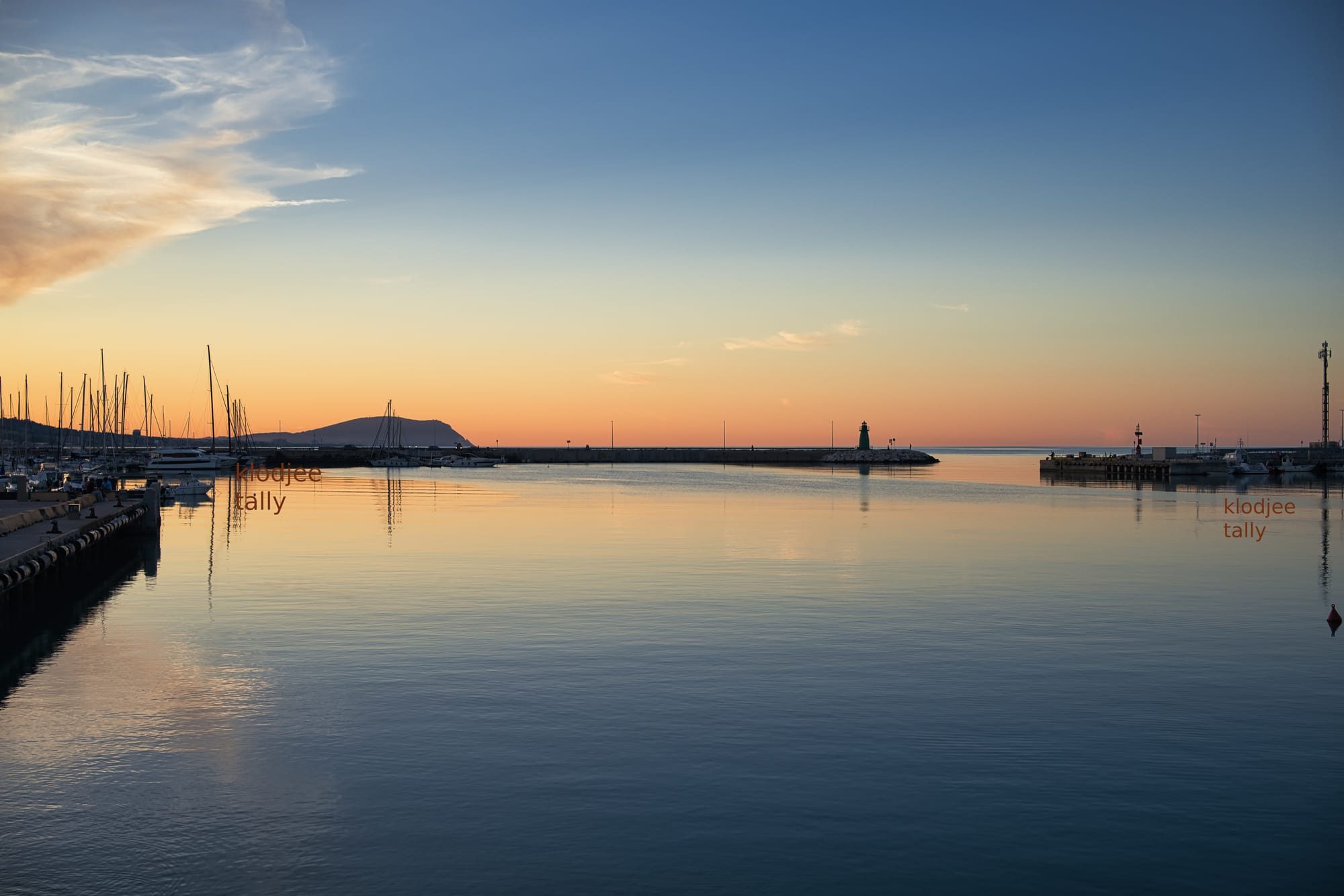 Tramonto al Porto di Civitanova Marche