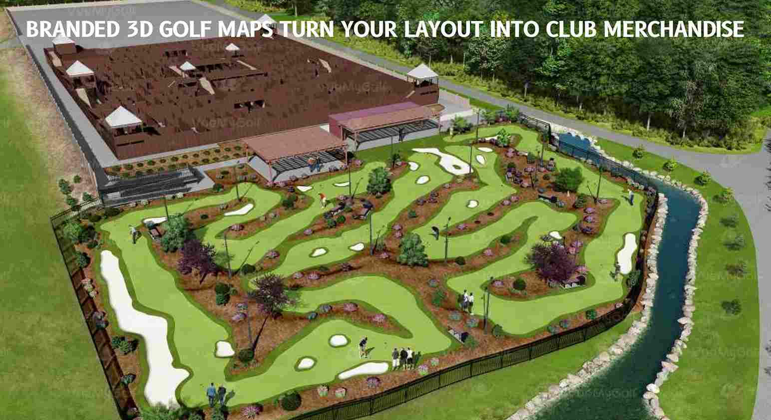Branded 3D Golf Maps Turn Your Layout into Club Merchandise