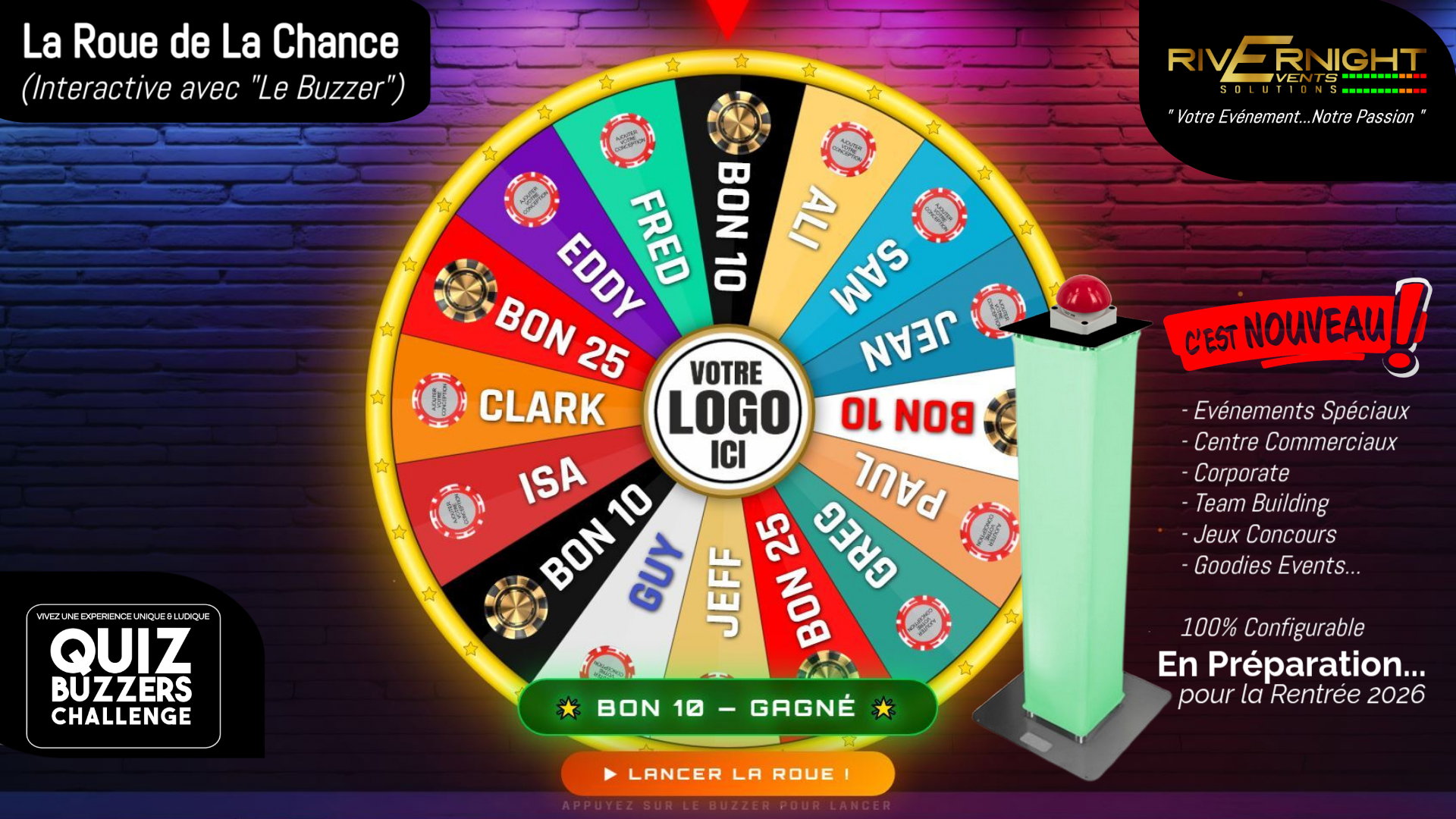 LA ROUE DE LA CHANCE INTERACTIVE ARRIVE À GENÈVE DÈS LA RENTRÉE 2026