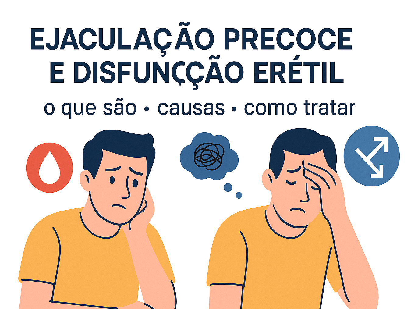Ejaculação precoce e disfunção erétil: o que são, causas e como tratar
