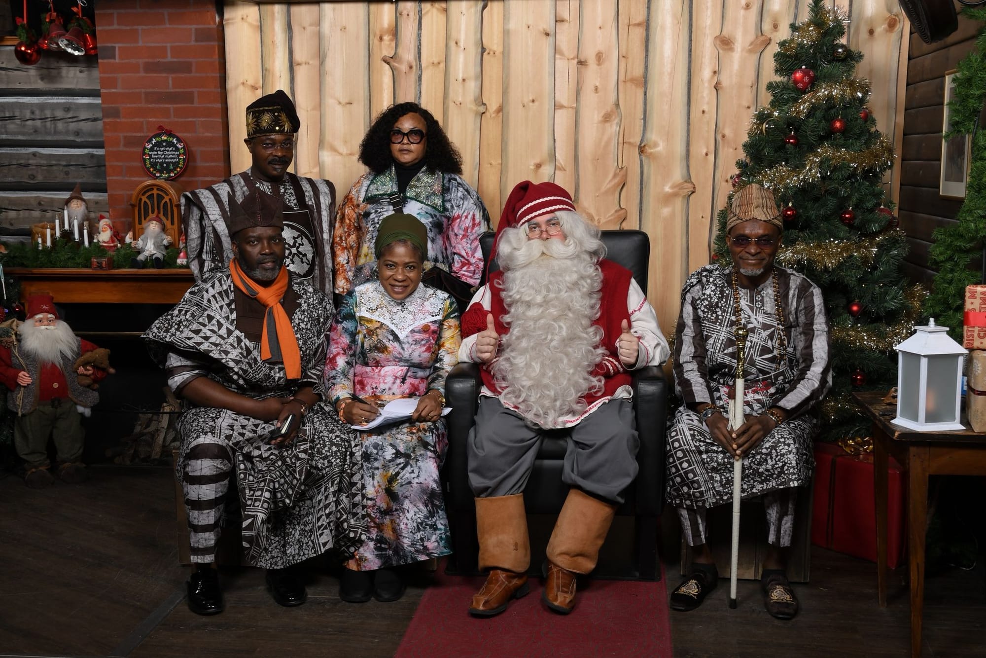 First visit to Original Santa Claus in Santa Claus Village, Lapland in Finland by,