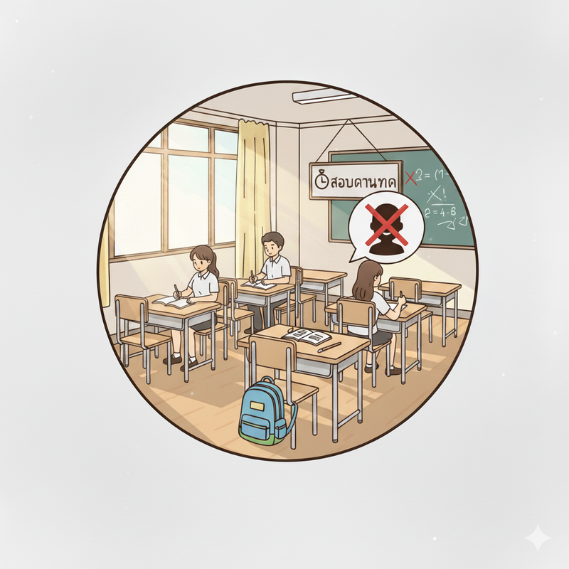 การติดตามผู้เรียน                                                                                                         ขาดสอบกลางภาค