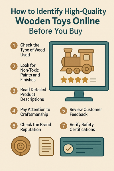 How to Identify High-Quality Wooden Toys Online Before You Buy?