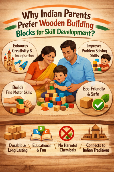 Why Indian Parents Prefer Wooden Building Blocks for Skill Development?