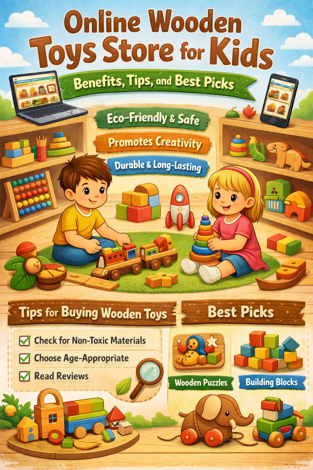 Wooden Toys Store for Kids