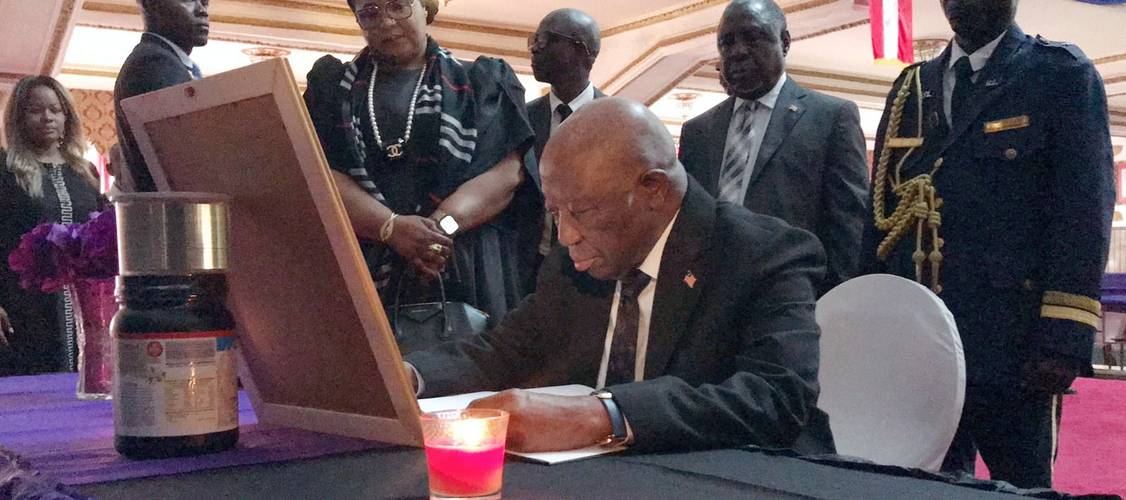 Pres. Boakai, Cabinet Sign Book of Condolence for Former President Samuel Kanyon Doe